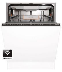 Gorenje Посудомоечная машина встраиваемая, 16компл., A+++, 60см, инвертор, Wi-Fi, AquaStop, сенсорное упр, 3 корзины, белый