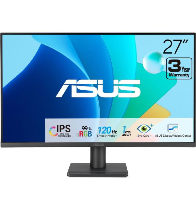 ASUS Монитор 27" VA279HG D-Sub, HDMI, Audio, IPS, 120Hz, 1ms, sRGB 99%, AdaptiveSync