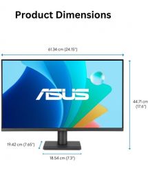 ASUS Монитор 27" VA279HG D-Sub, HDMI, Audio, IPS, 120Hz, 1ms, sRGB 99%, AdaptiveSync