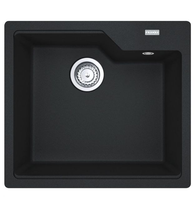 Franke Мойка кухонная Urban фрагранит, прямоуг., без крыла, 560х500х230мм, чаша - 1, врезная, оникс