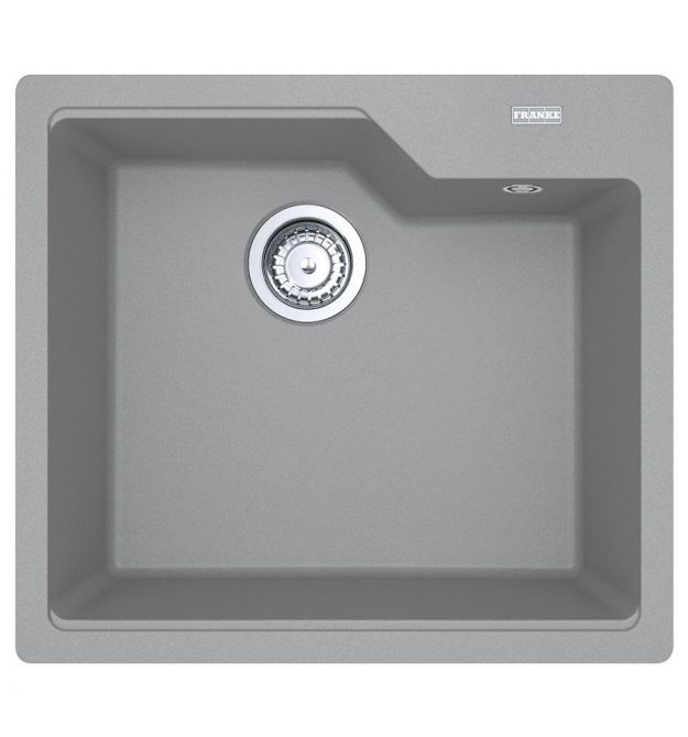 Franke Мойка кухонная Urban фрагранит, прямоуг., без крыла, 560х500х230мм, чаша - 1, врезная, серый камень