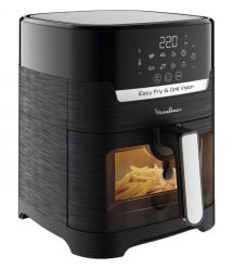Moulinex Мультипечь Easy Fry&Grill Window, 1550Вт, чаша-4.2л, сенсорное управл., пластик, черный