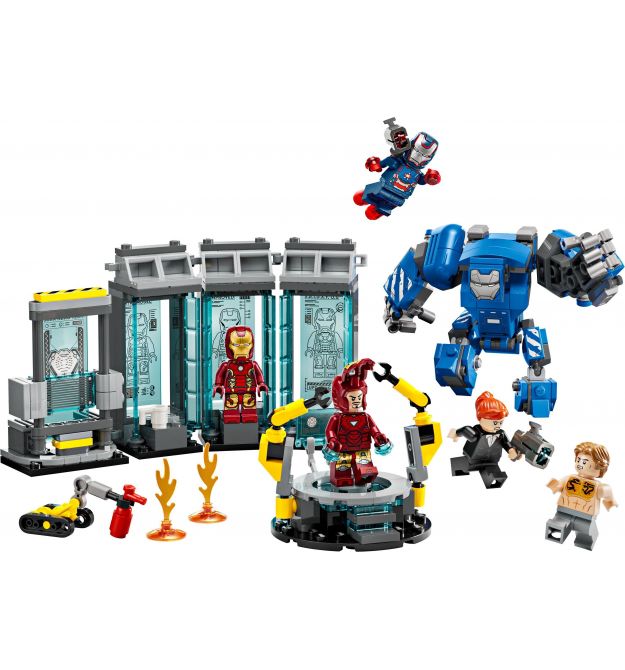 LEGO Конструктор Super Heroes Лаборатория Железного Человека: зал брони