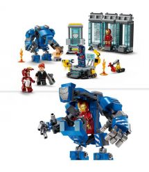 LEGO Конструктор Super Heroes Лаборатория Железного Человека: зал брони