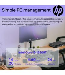 HP ПК Неттоп Pro 400-G9 Mini, Intel i3-13100T, 8GB, F512GB, UMA, WiFi, кл+м, 3г, Win11P