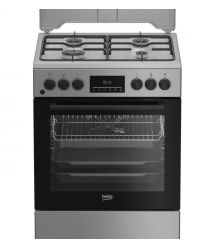 Beko Плита комби, 72л, 60x60см, дисплей, конвекция, серый