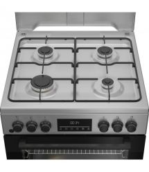 Beko Плита комби, 72л, 60x60см, дисплей, конвекция, серый