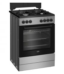 Beko Плита комби, 66л, 60x60см, конвекция, серебристый