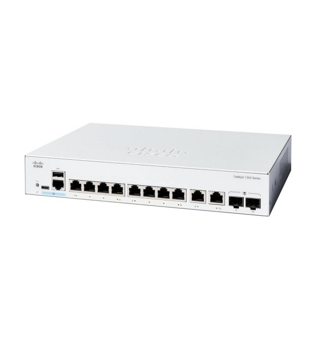 Cisco Коммутатор Catalyst 1300 8xGE, Ext PS, 2x1G Combo
