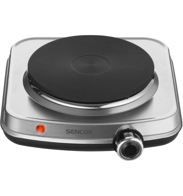 Sencor Плитка настольная электрическая, комф. - 1, 1.5Вт, управл - мех., нерж. сталь Sencor Плитка настольная электрическая, комф. - 1, 1.5Вт, управл - мех., нерж. сталь
