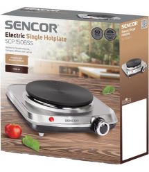 Sencor Плитка настольная электрическая, комф. - 1, 1.5Вт, управл - мех., нерж. сталь Sencor Плитка настольная электрическая, комф. - 1, 1.5Вт, управл - мех., нерж. сталь