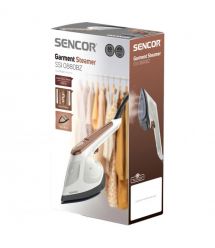 Sencor Отпариватель компактный, 1800Вт, 180мл, постоянный пар - 25гр, керам. подошва, бело-коричневый