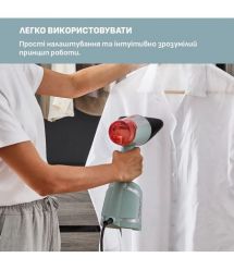 Tefal Отпариватель компактный AeroSteam, 1400Вт, 100мл, постоянный пар - 20гр, светло-зеленый