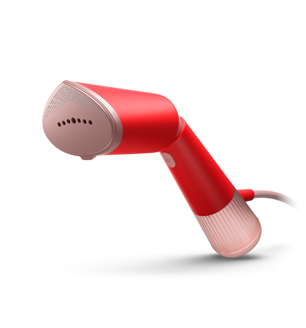 Philips Отпариватель компактный Series 5000, 1400Вт, 120мл, паровой удар -24гр, складная ручка, чехол-перчатка, пластик, красный