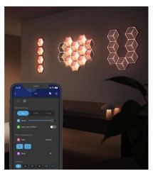 Govee Настенный светильник H106A Glide Hexagon Light Panels Ultra expansion pack, 1шт, RGBIC, WI-FI/Bluetooth, фіолетовий
