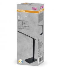 LEDVANCE Лампа настольная Panan DISK FOLD SQ 6.5W 3000К 4000К 6500К с димером черная