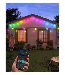 Govee Набор светодиодных ламп H7020 LEB Bulb String Lights, 15м, RGBIC/Warm White, WI-FI/Bluetooth, чорний