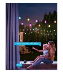 Govee Набор светодиодных ламп H7020 LEB Bulb String Lights, 15м, RGBIC/Warm White, WI-FI/Bluetooth, чорний