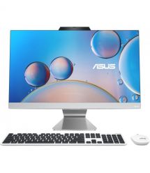 ASUS ПК Моноблок A3402WVAK-WA0030 23.8" FHD AG, Intel 3-100U, 16GB, F512GB, UMA, WiFi, кл+м, без ОС, белый