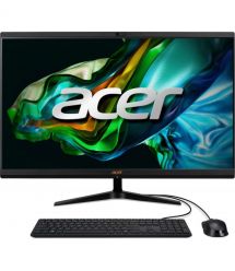 Acer ПК Моноблок Aspire C27-1800 27" FHD, Intel i5-12450H, 16GB, F1024GB, UMA, WiFi, кл+м, без ОС, черный