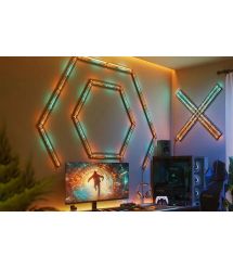 Govee Набор настенных светильников H1063 Gaming Wall light Expansion Kit, RGBIC, WI-FI/Bluetooth, фиолетовый
