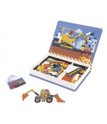 Janod Магнитная книга Строительство 70эл