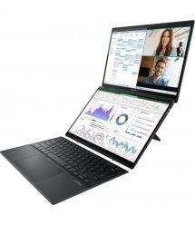 ASUS Ноутбук Zenbook DUO UX8406CA-QL214X 14" FHD OLED, Intel Ultra 7 255H, 32GB, F2TB, UMA, Win11P, Серый