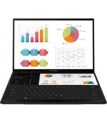ASUS Ноутбук Zenbook DUO UX8406CA-QL214X 14" FHD OLED, Intel Ultra 7 255H, 32GB, F2TB, UMA, Win11P, Серый