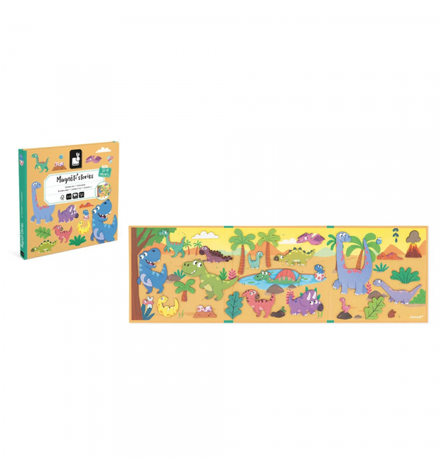 Janod Магнитные истории Динозавры 30эл