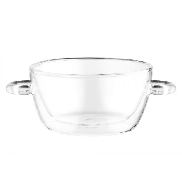 ARDESTO Бульонница с ручками и двойными стенками 500мл, боросиликатное стекло, прозрачный