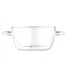 ARDESTO Бульонница с ручками и двойными стенками 500мл, боросиликатное стекло, прозрачный