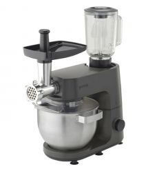 Gorenje Кухонная машина 1000Вт, чаша-металл, корпус-металл, насадок-7, серебристо-черный
