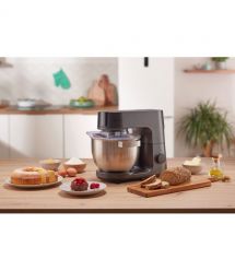 Gorenje Кухонная машина 1000Вт, чаша-металл, корпус-металл, насадок-7, серебристо-черный