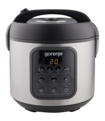 Gorenje Мультиварка, 476Вт, міні, чаша-2л, электронное управл., 5 програм, металл/пластик, черный