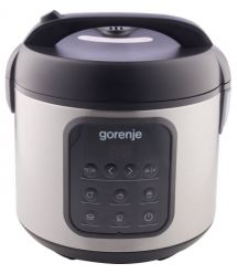 Gorenje Мультиварка, 476Вт, міні, чаша-2л, электронное управл., 5 програм, металл/пластик, черный