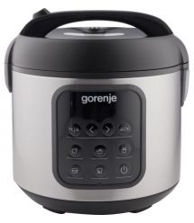Gorenje Мультиварка, 476Вт, міні, чаша-2л, электронное управл., 5 програм, металл/пластик, черный