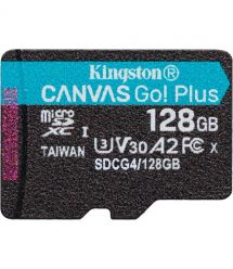 Kingston Карта памяти microSD 128GB C10 UHS-I U3 A2 V30 R200MB/s