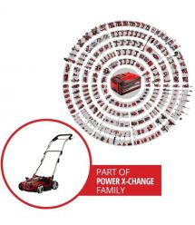 Einhell Аэратор-скарификатор аккумуляторный GE-SC 36/35 Li - Solo 36В 35см бесщеточные ножи 16шт 9.94кг (без АКБ и ЗУ)