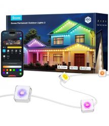 Govee Лента светодиодная умная H705 Permanent Outdoor Lights 2, 30м, IP65, RGBICW, WI-FI/Bluetooth, белый