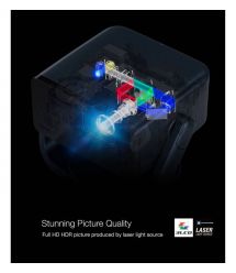 Epson Проектор EF-21R FHD, 1000 lm, LASER, 1, Google TV, Quartz Rose