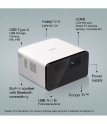 Epson Проектор EF-21W FHD, 1000 lm, LASER, 1, Google TV, Diamond White