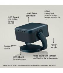 Epson Проектор EF-22N FHD, 1000 lm, LASER, 1, Google TV, Metallic Blue