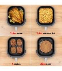Tefal Мультипечь Easy Fry Infrared, 1500Вт, чаша-7л, сенсорное управл., 8 программ, пластик, светло-серый