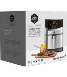 Tefal Мультипіч OBH Nordica EasyFry&Grill, 1550Вт, чаша-4.2л, сенс. управл, от 40°C до 200°C, пластик, чорно-серый