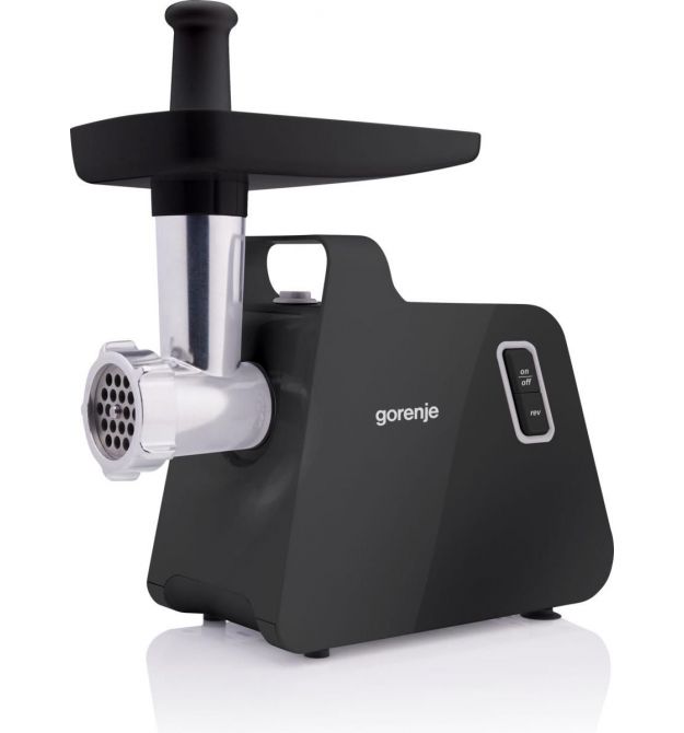 Gorenje Мясорубка, 1700Вт, 2.3кг/мин, 2 решетки, пластик/металл, черный
