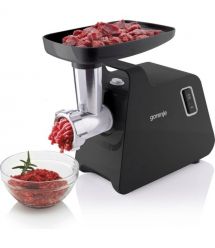 Gorenje Мясорубка, 1700Вт, 2.3кг/мин, 2 решетки, пластик/металл, черный