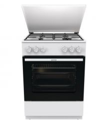 Gorenje Плита газовая, 72л, 60x60см, эмалированные, с крышкой, белый