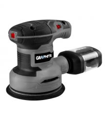 Graphite Шлифмашина эксцентриковая 300Вт 125мм 7000-13000об/мин орбита 1мм 1.21кг