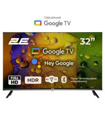 2E Телевизор 32" LED FHD 60Hz Smart Google TV Black