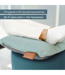 Beurer Масажная подушка для плечей, шеи, спины, ног, литий-ионный аккум., сменный чехол, серый